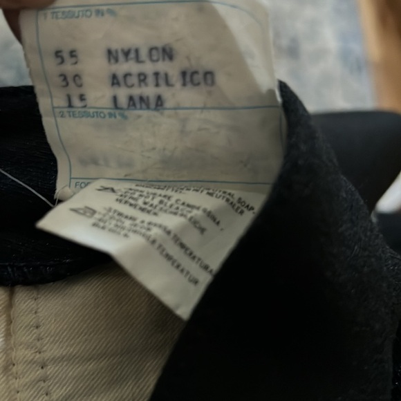 Belfe‎ & Belfe Vintage black wool blend stirrup ski pants made in Italy Sz 8 - Picture 10 of 13